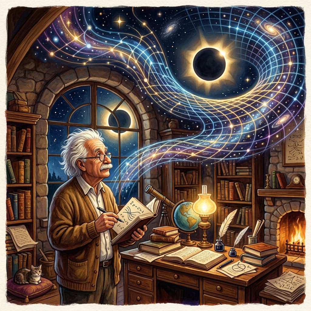 Albert Einstein: The Curving of Spacetime
